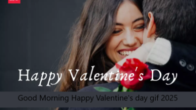 Good Morning Happy Valentine's day gif 2025