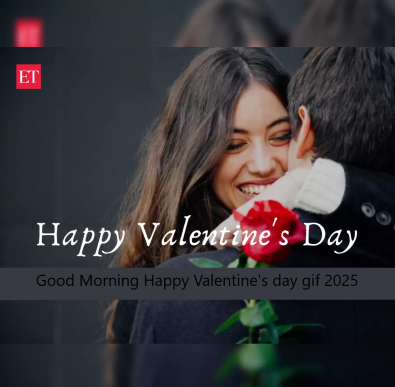 Good Morning Happy Valentine's day gif 2025