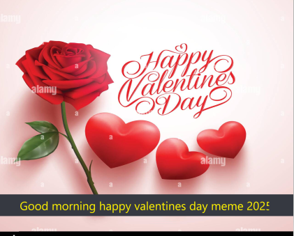 Good morning happy valentines day meme 2025