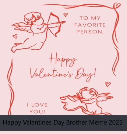 Happy Valentines Day Brother Meme 2025