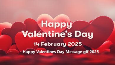 Happy Valentines Day Message gif 2025