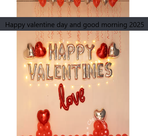 Happy valentine day and good morning 2025