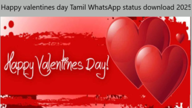 Happy valentines day Tamil WhatsApp status download 2025