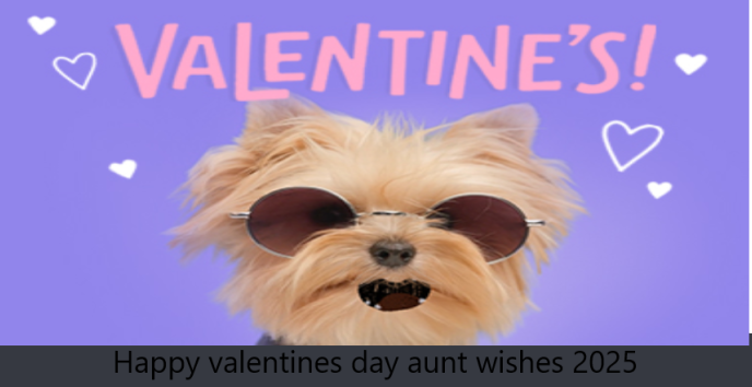 Happy valentines day aunt wishes 2025