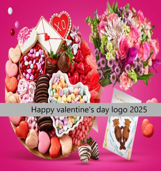 Happy valentine's day logo 2025