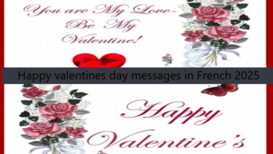 Happy valentines day messages in French 2025