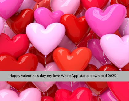 Happy valentine's day my love WhatsApp status download 2025